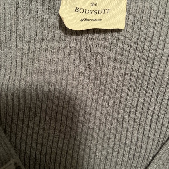 The Bodysuit of Barcelona | Allegra Wrap Top in Blue - Picture 3 of 5